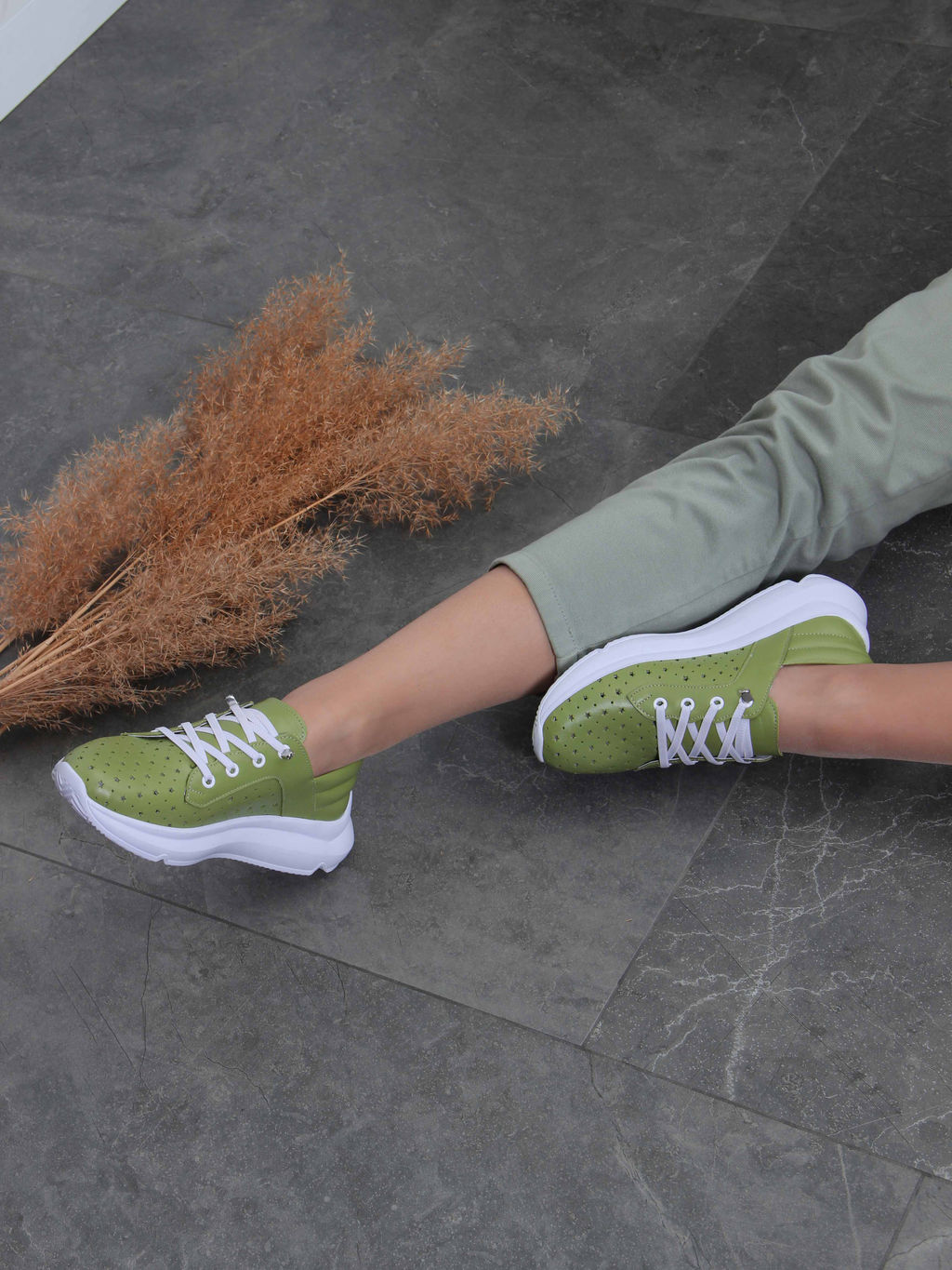 Кроссовки EDART 168.236143w. Авокадо R - Ed'art фото 2