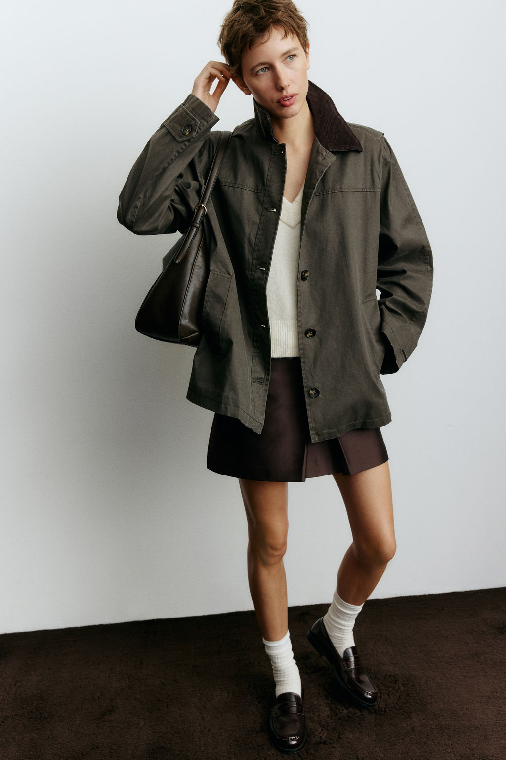 Chaqueta con cuello de pana - H&m фото 3