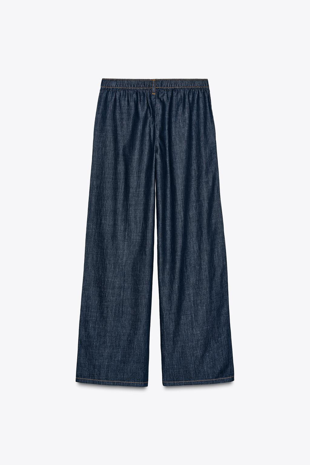 Z1975 HIGH-WAIST WIDE-LEG JOGGER JEANS - Zara фото 5