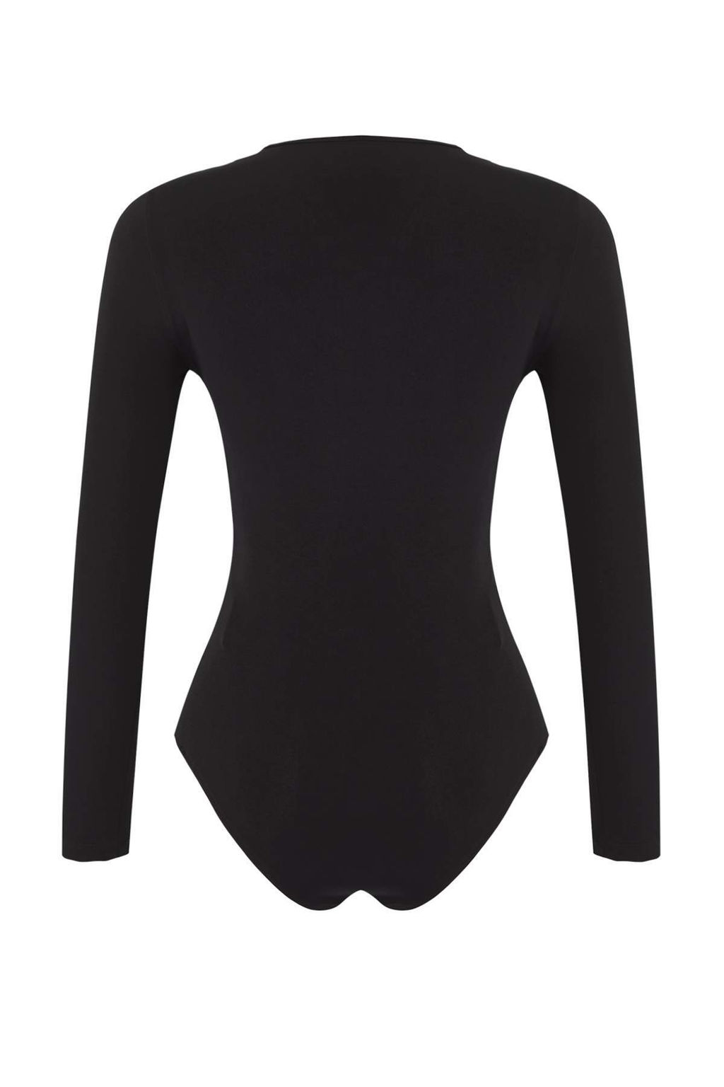 Siyah Agrafl? Asimetrik Yaka Orme Party Body TPRAW26BD00011 - Trendyolmilla фото 7