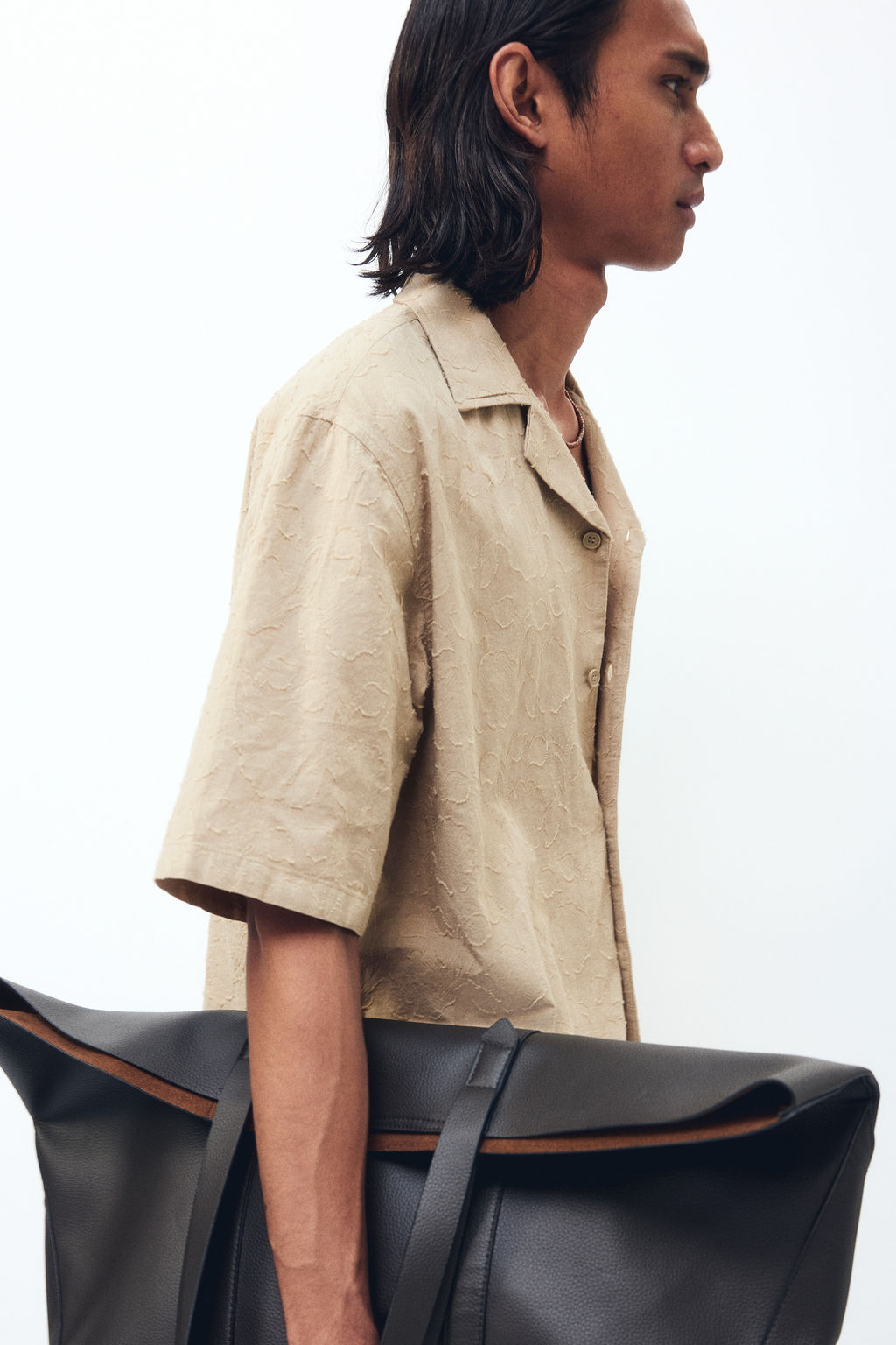 Camisa resort con textura Relaxed Fit - H&m фото 7