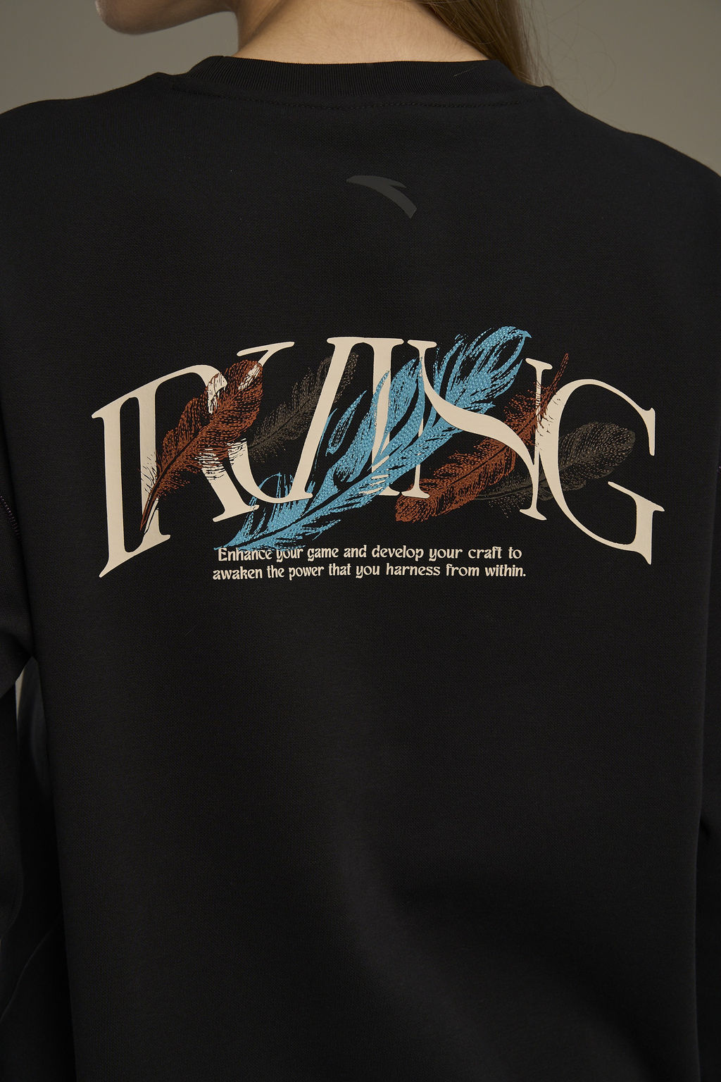 Свитшот утепленный Черный