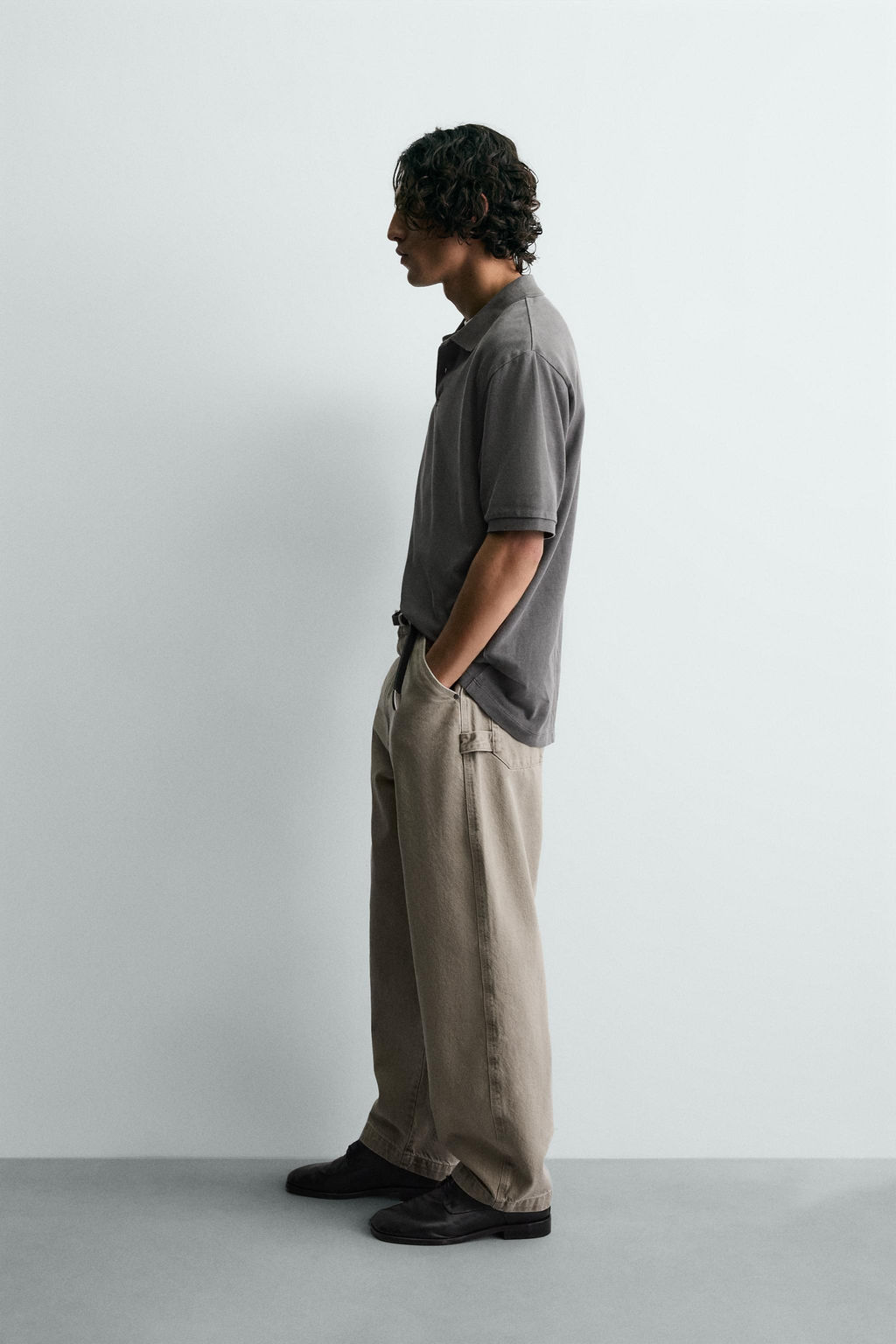 BALLOON FIT WASHED TROUSERS - Zara фото 14