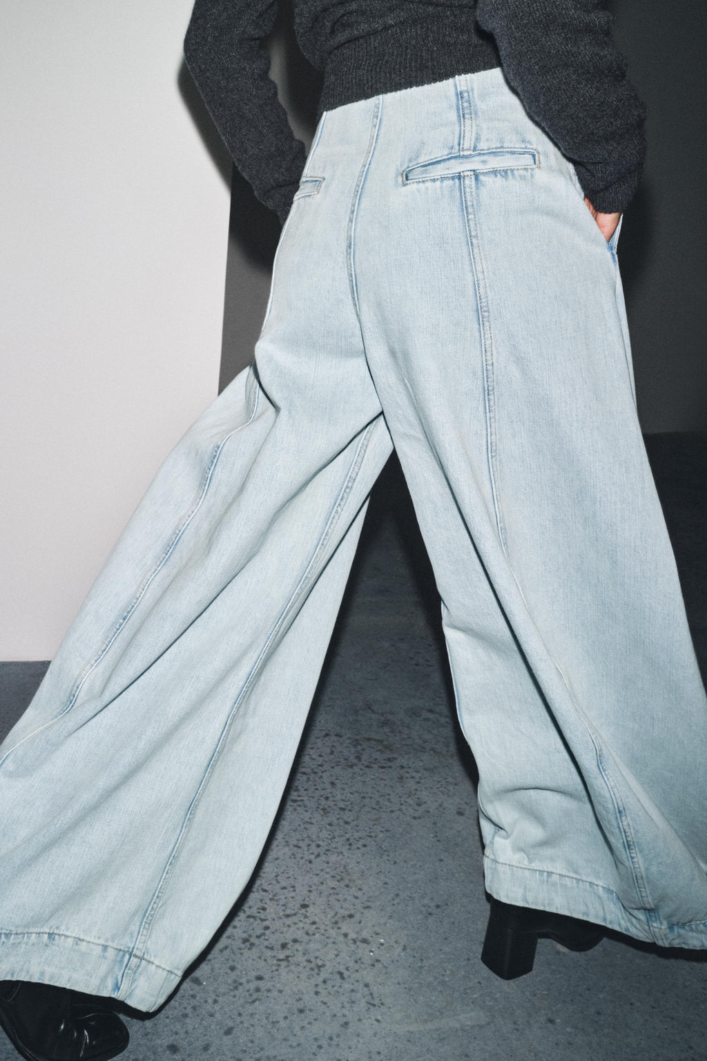 JEANS ZW COLLECTION HIGH-WAIST BALLOON - Zara фото 11