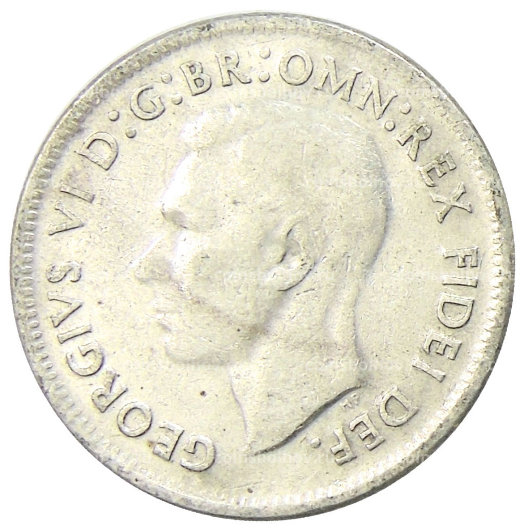 Монета 1 шиллинг 1950 года Австралия