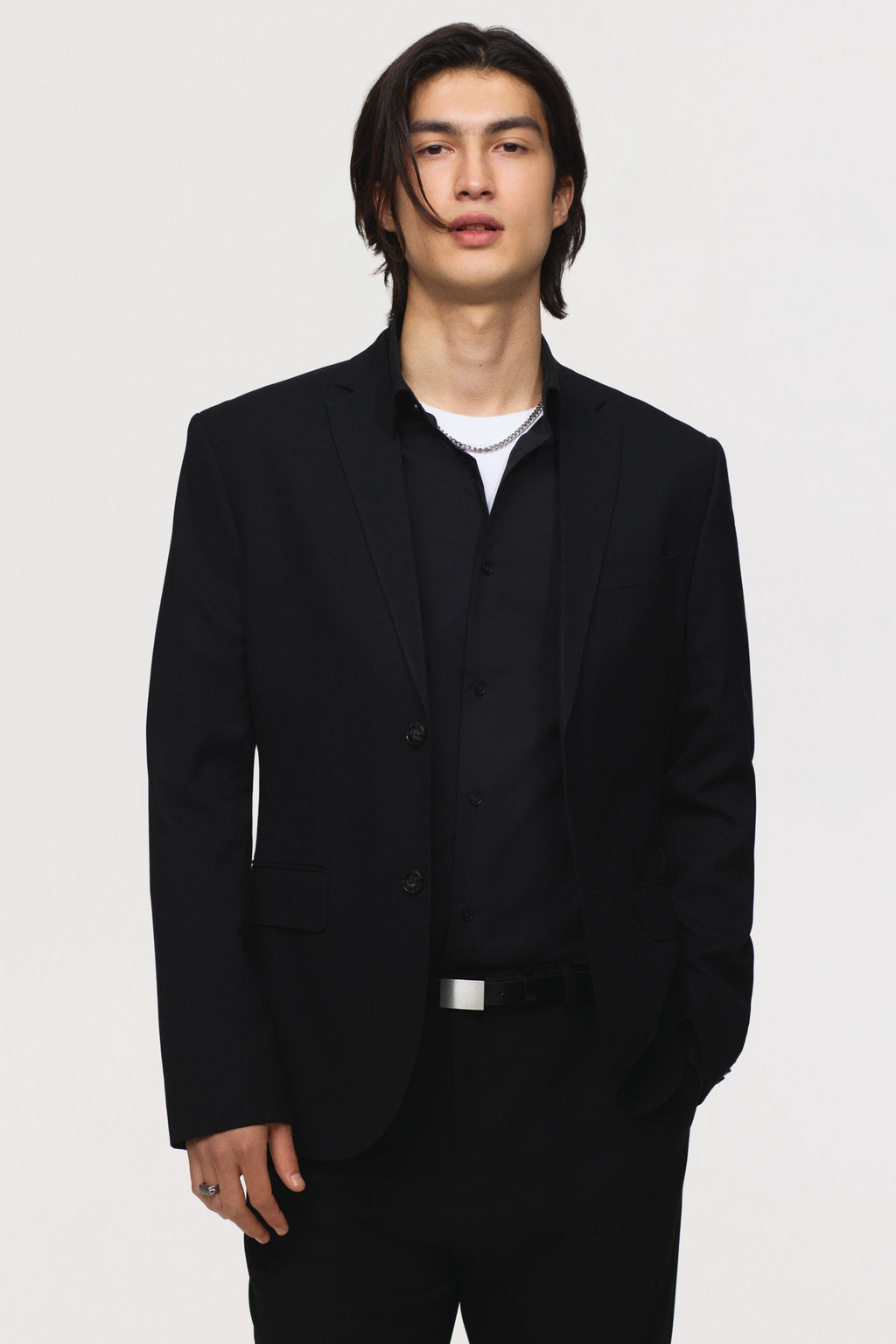 Americana de botonadura sencilla Slim Fit - H&m фото 3