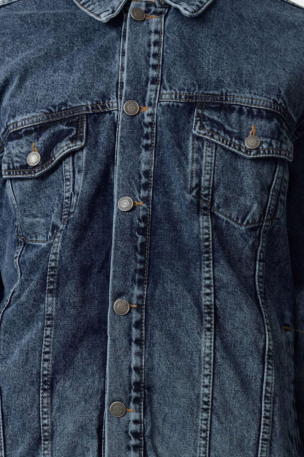 TRENDYOL MAN Ac?k Mavi Regular Ac?k Mavi Erkek Oversize Denim Kot Ceket TMNAW23CE00037 - Trendyolmilla фото 3