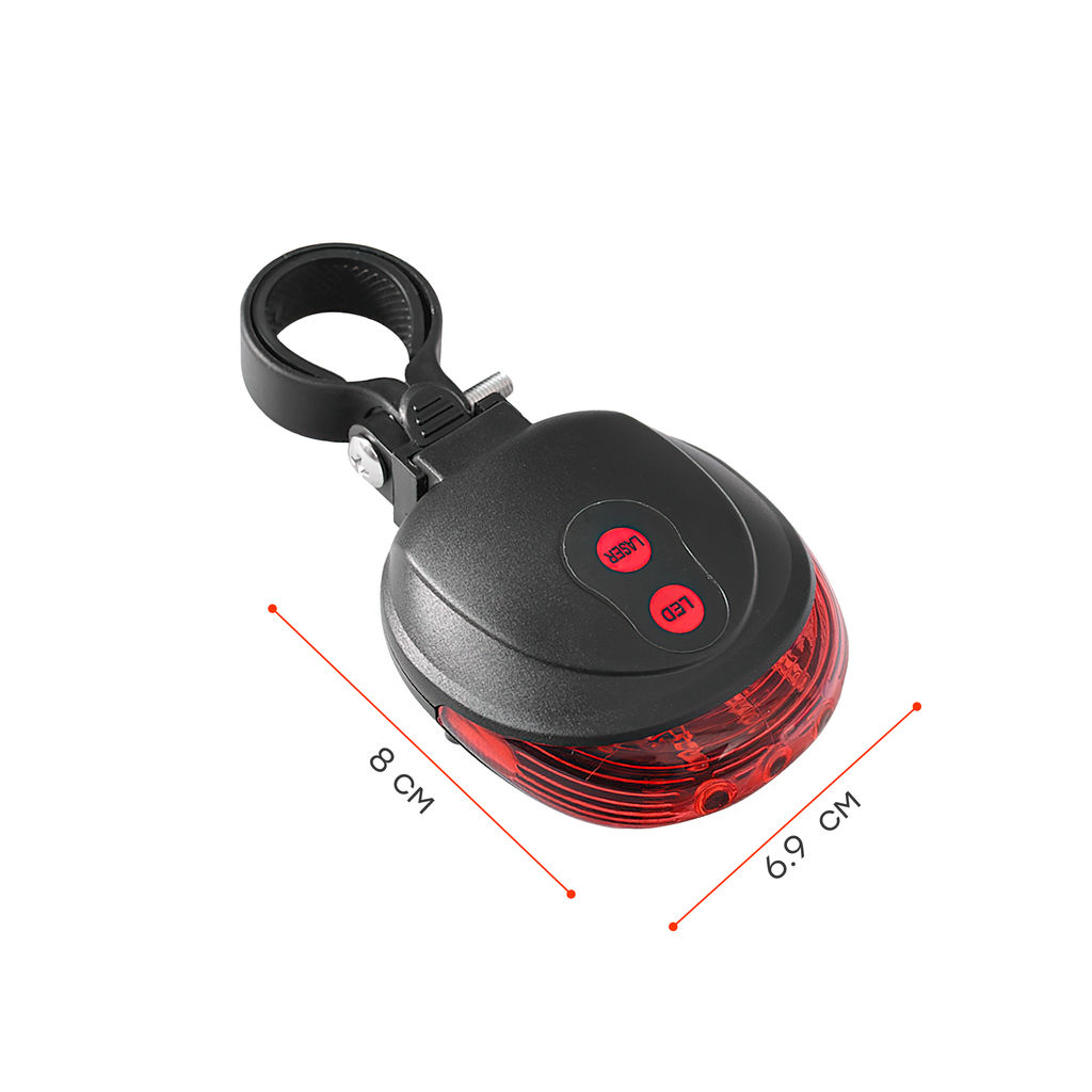 Фонарь задний COMIRON TA13 корпус: пластик, IPX4; свет: 5LED; 2 AAA батареи НЕ в компл.; четыре режима; два мощных боковых лазера. АКЦИЯ /уп 20/200/ - Галеонтрейд фото 10