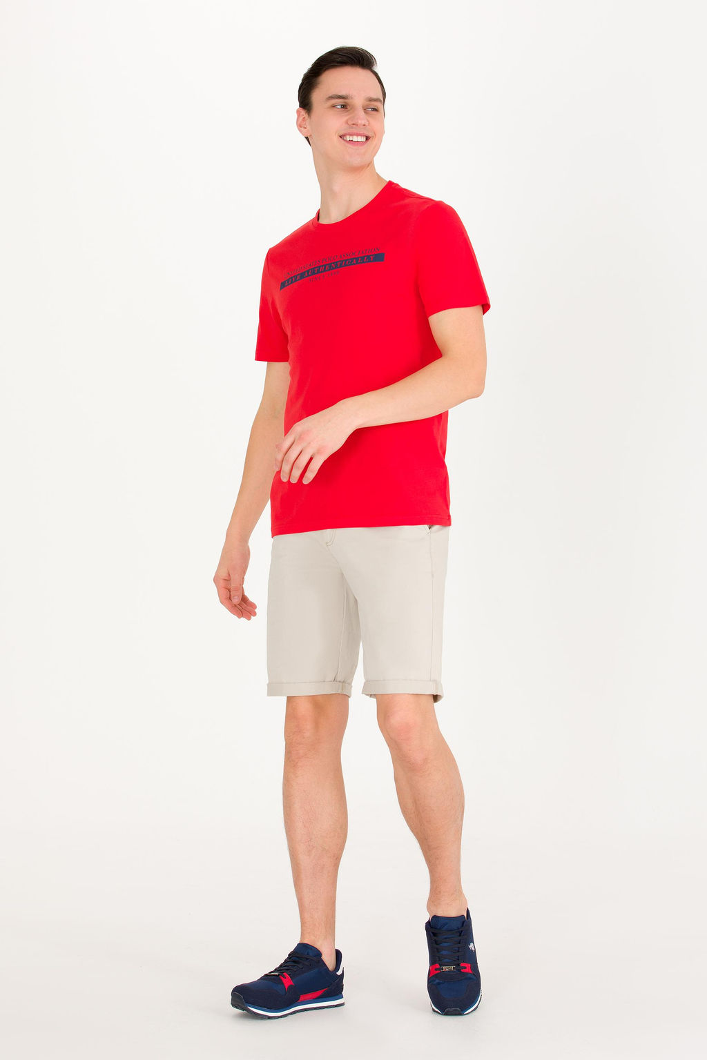U. S. Polo Assn Мужская красная футболка с круглым вырезом - U.s. polo assn фото 16