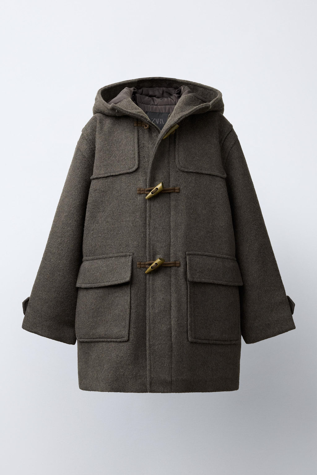 WOOL BLEND DUFFLE COAT