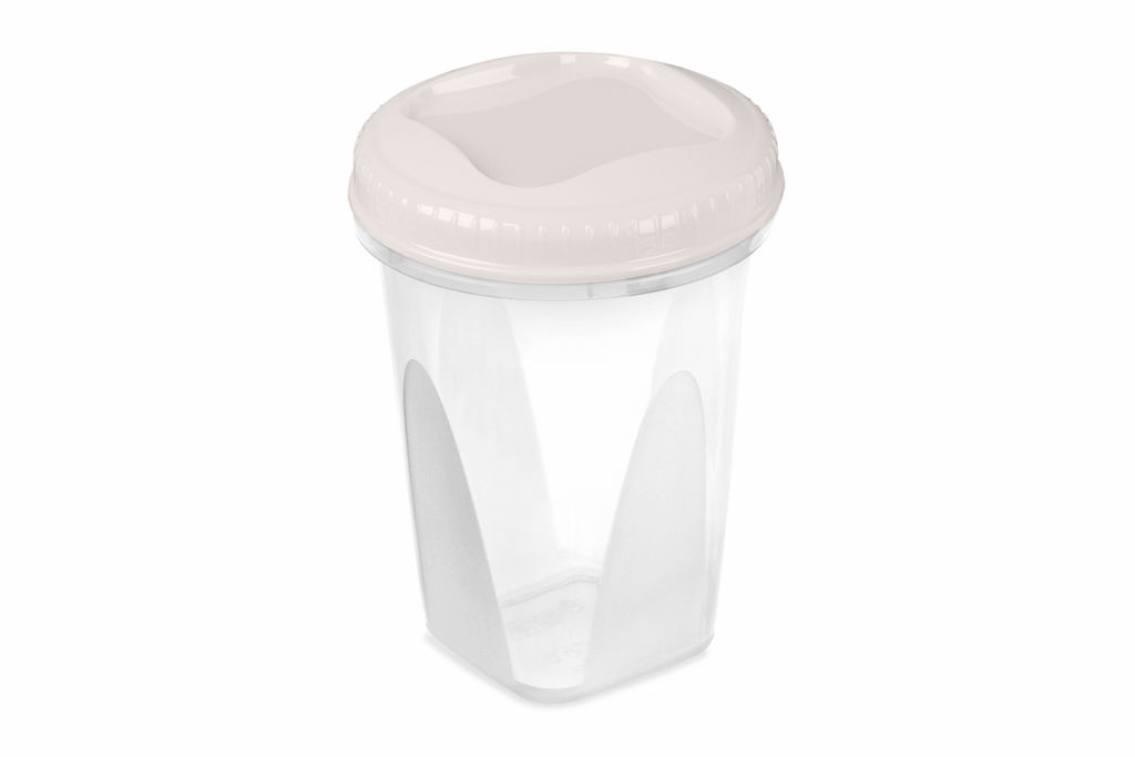 Цена за 2 шт. Банка с завинчивающейся крышкой "Тондо" 0,9л кремовая С286КРЕМ