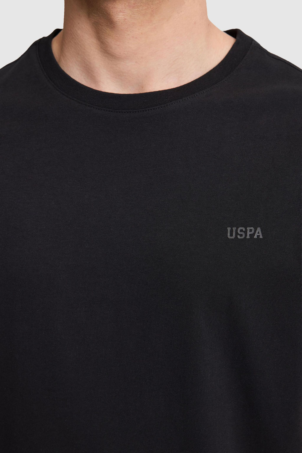 Erkek Siyah Regular Fit Polo Yaka Basic Ti__rt