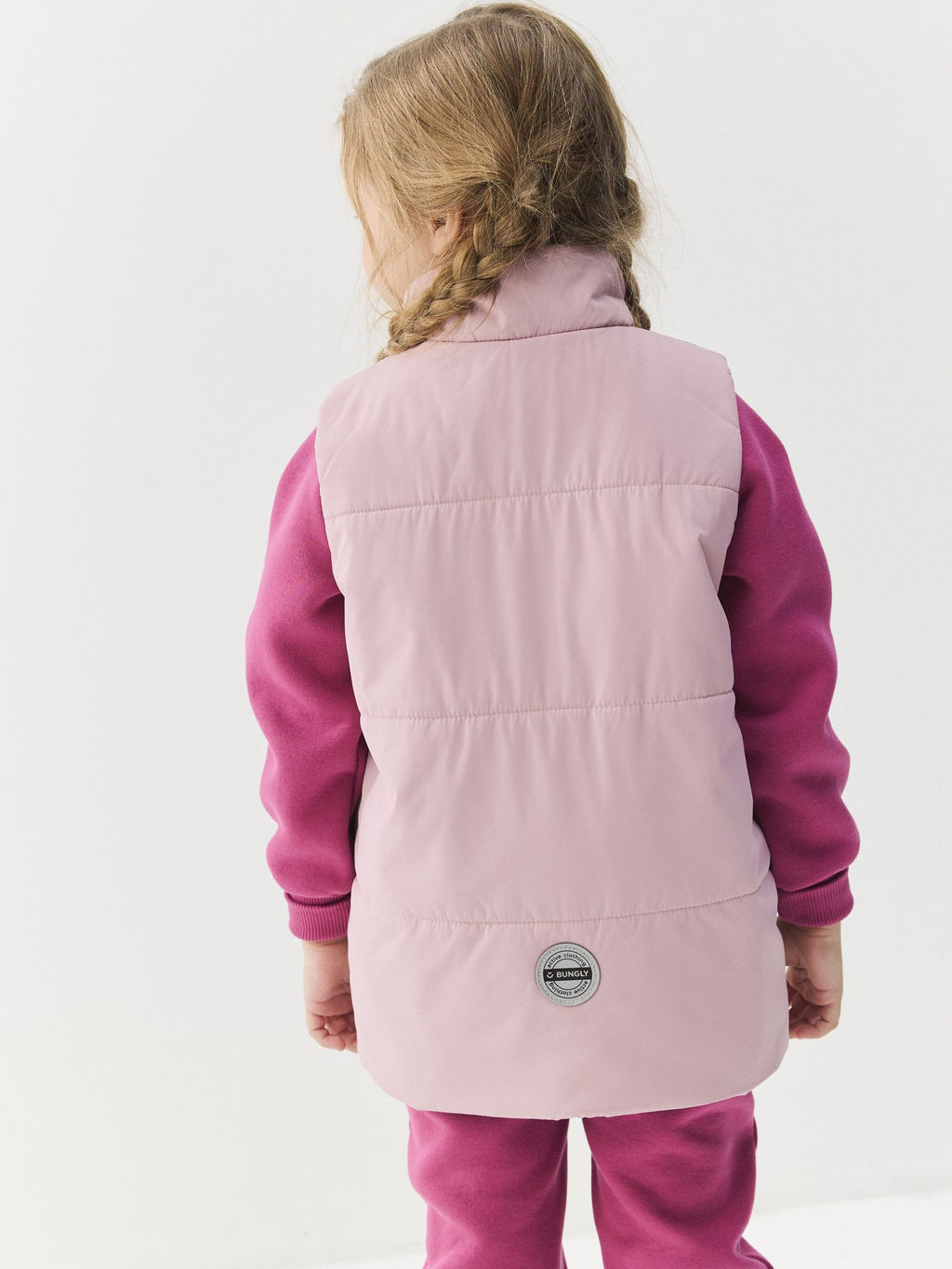 Жилет на молнии с капюшоном Роза - Bungly фото 4