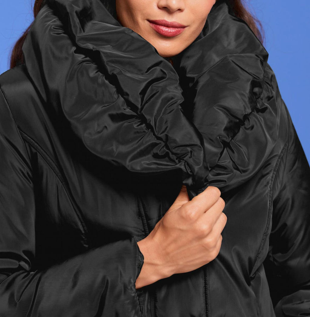 Пальто стеганое, черное - Heine фото 6