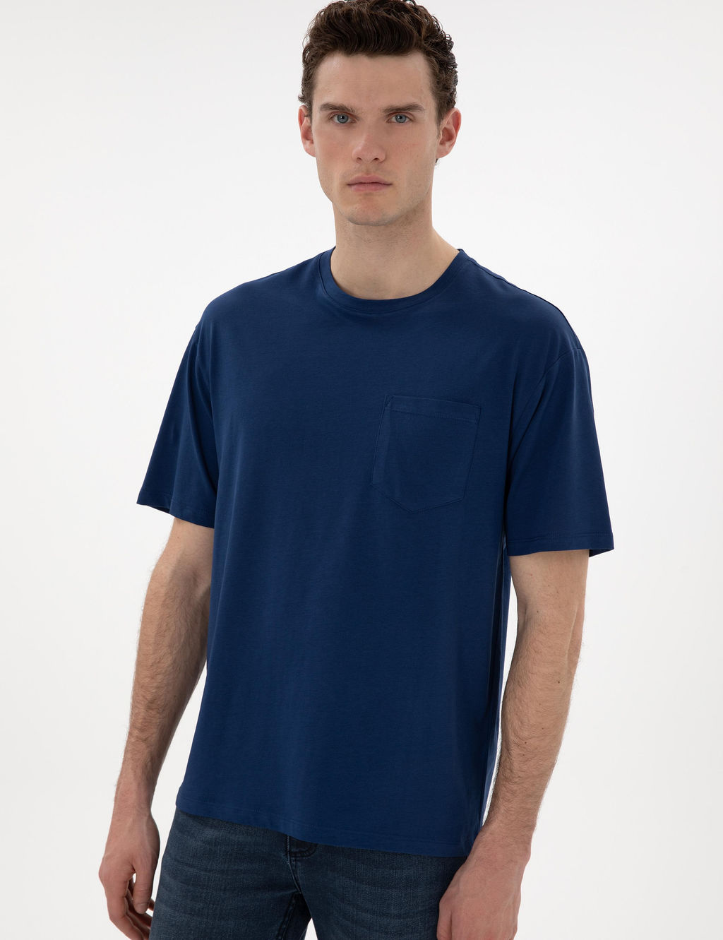 A__k Lacivert Comfort Fit Basic Ti__rt - Pierre cardin фото 3