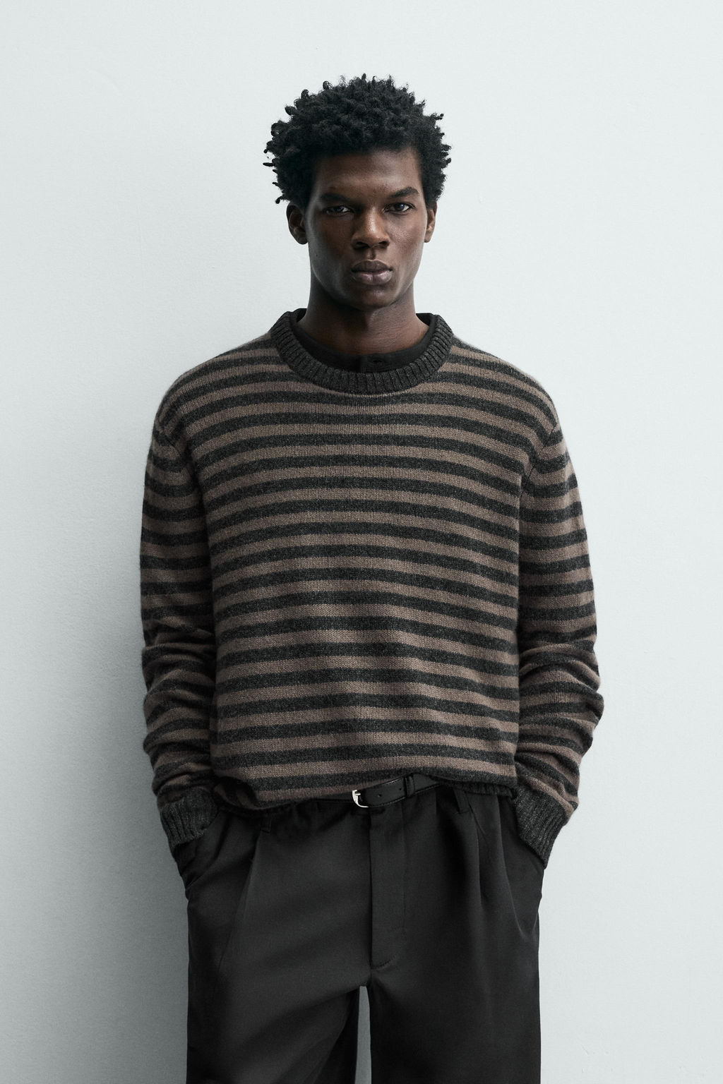 STRIPED WOOL - YAK JUMPER - Zara фото 9