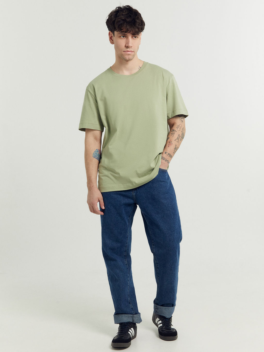 Футболка мужская в зеленом цвете зеленый чай 111877 - Mark formelle фото 2