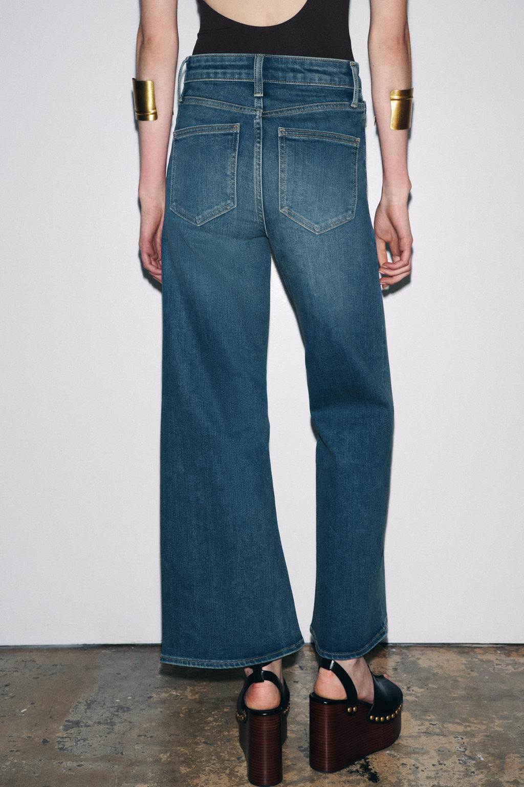 JEANS ZW COLLECTION WIDE LEG HIGH-WAIST - Zara фото 3