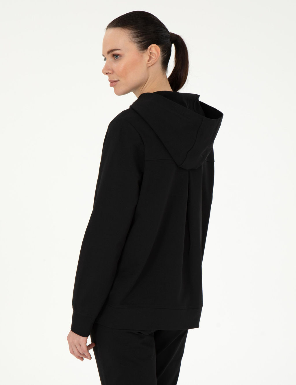 Siyah Oversize Kap__onlu Sweatshirt - Pierre cardin фото 5