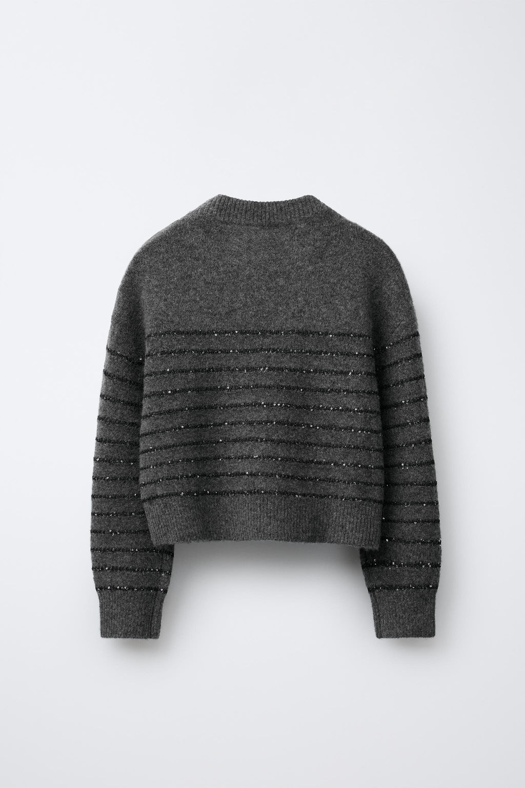 STRIPED SEQUIN KNIT SWEATER - Zara фото 2