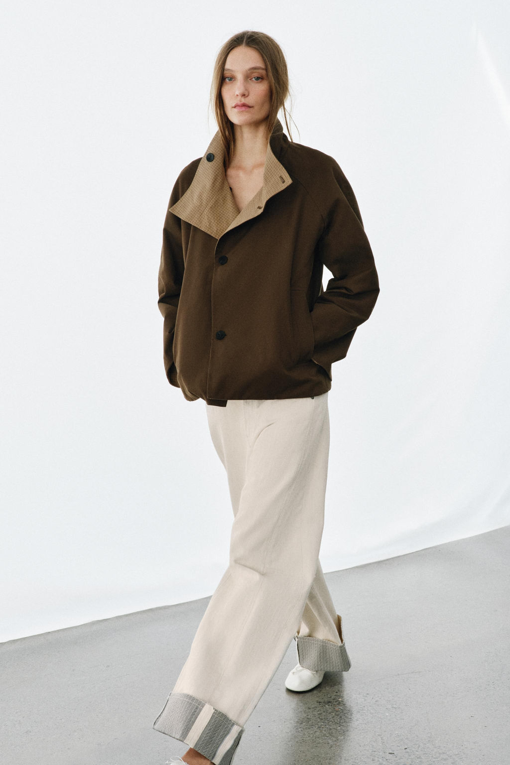 REVERSIBLE CHECK JACKET ZW COLLECTION - Zara фото 6