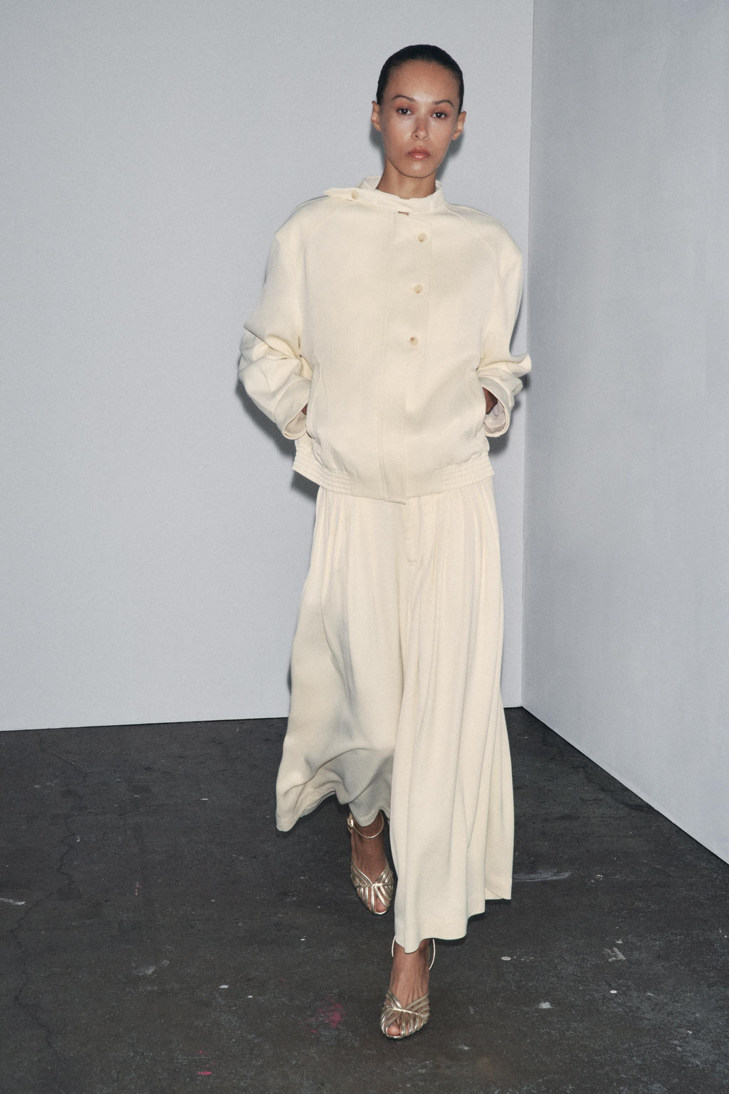 ZW COLLECTION PLEATED TROUSERS