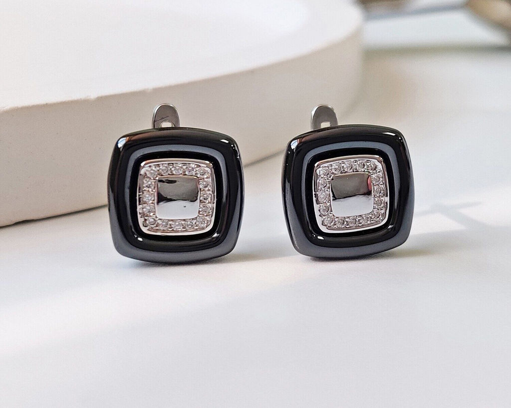 Серьги с керамикой