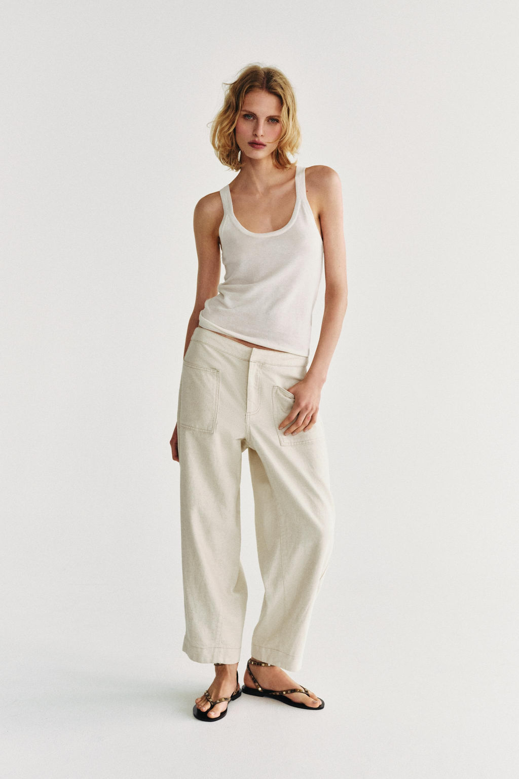 PANTAL?N BARREL ZW COLLECTION / Crudo - Zara фото 6