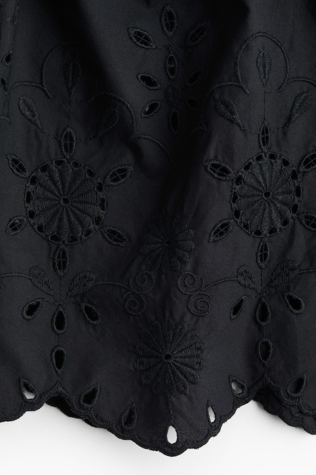 Blusa cropped con bordado ingles - H&m фото 7