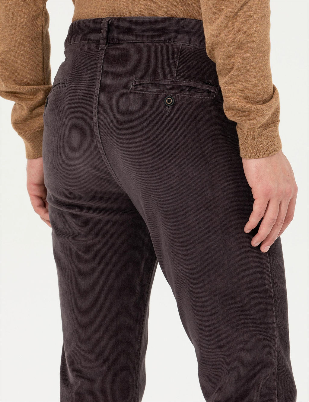 Koyu Gri Slim Fit Kanvas Pantolon - Pierre cardin фото 7