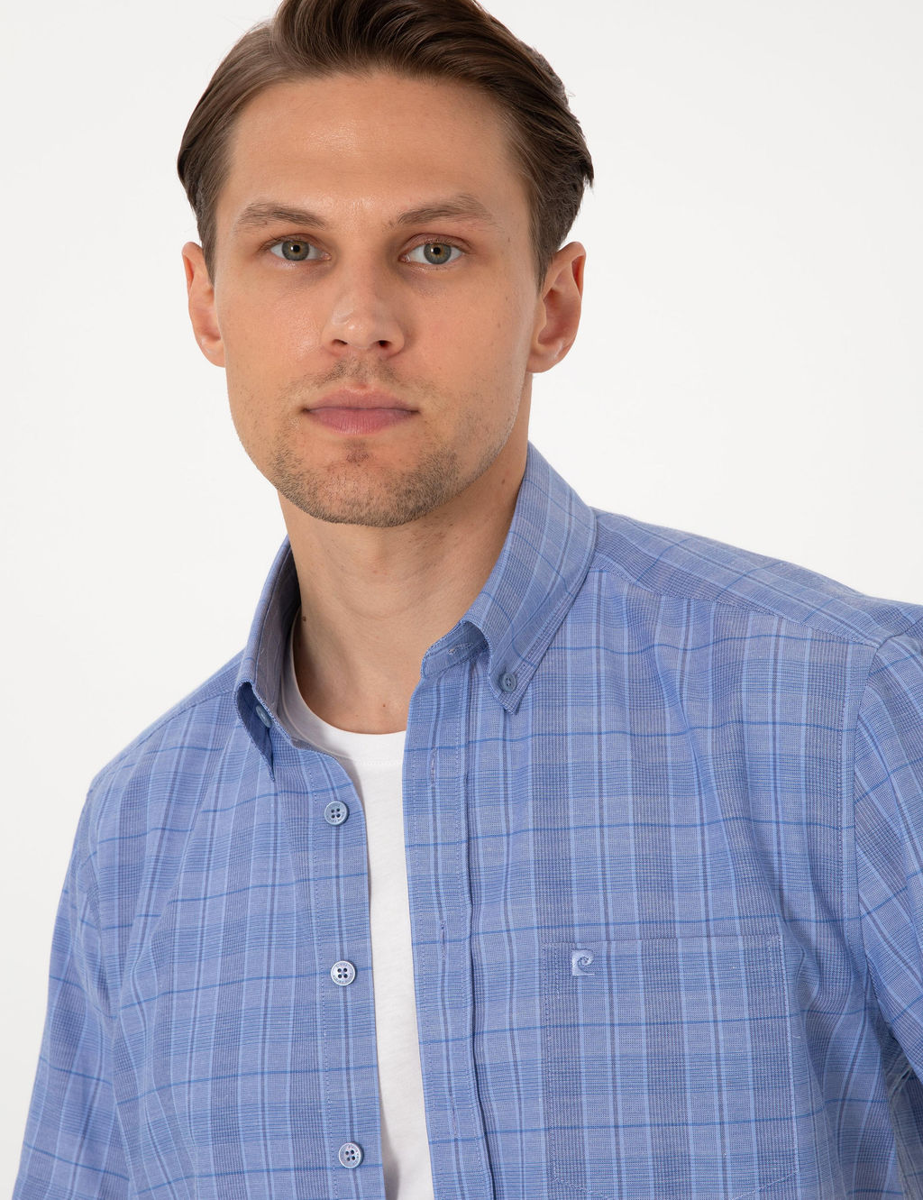 Mavi Regular Fit Kareli K_sa Kollu G_mlek - Pierre cardin фото 2