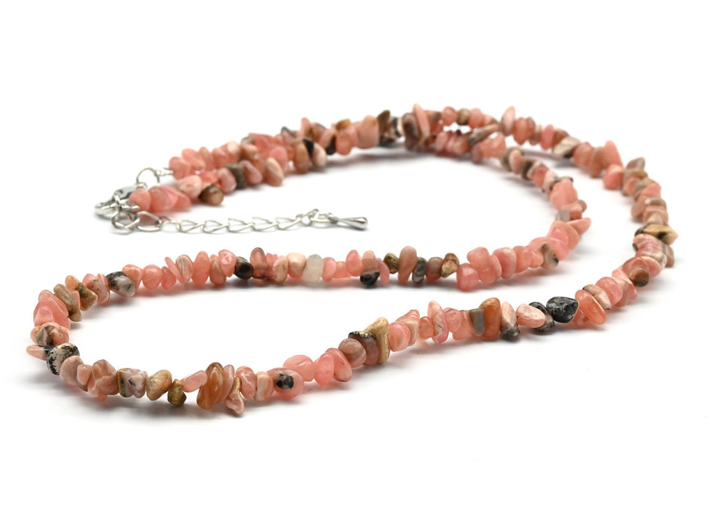 Бусы из родохрозита крошка, 46см