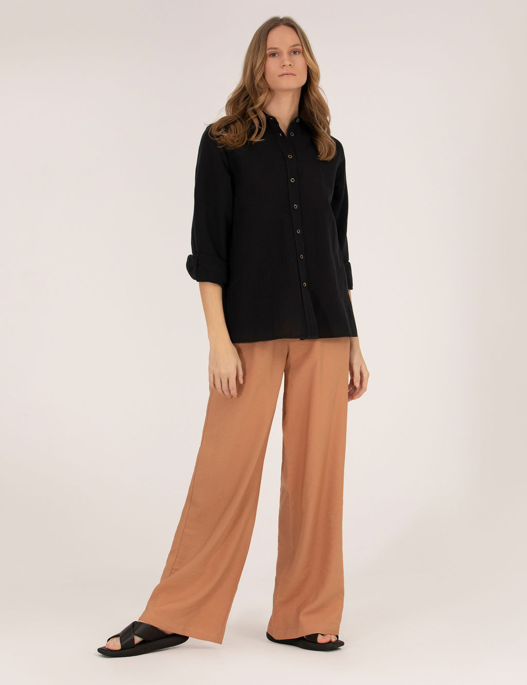 Kahverengi Loose Fit Pantolon