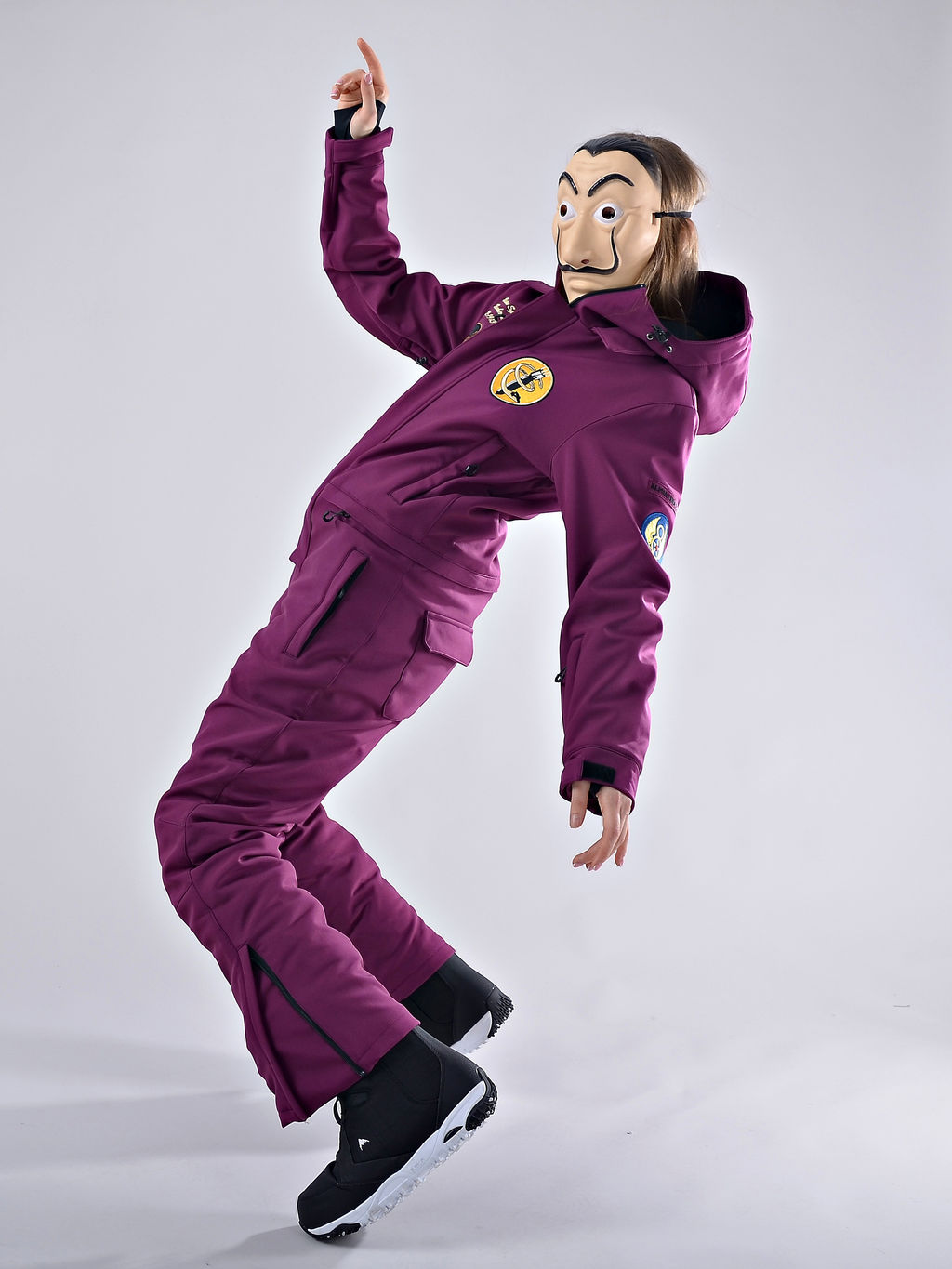 Женский зимний сноубордический комбинезон Alpha Endless 222/220730 RRG Бордовый  фото 2