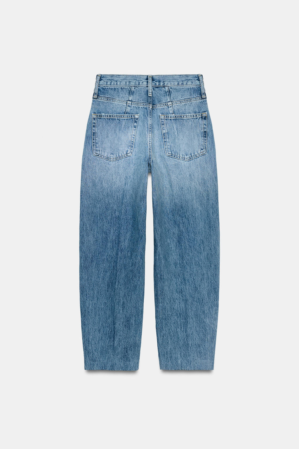 JEANS ZW COLLECTION TAPERED TIRO ALTO / Azul medio - Zara фото 6