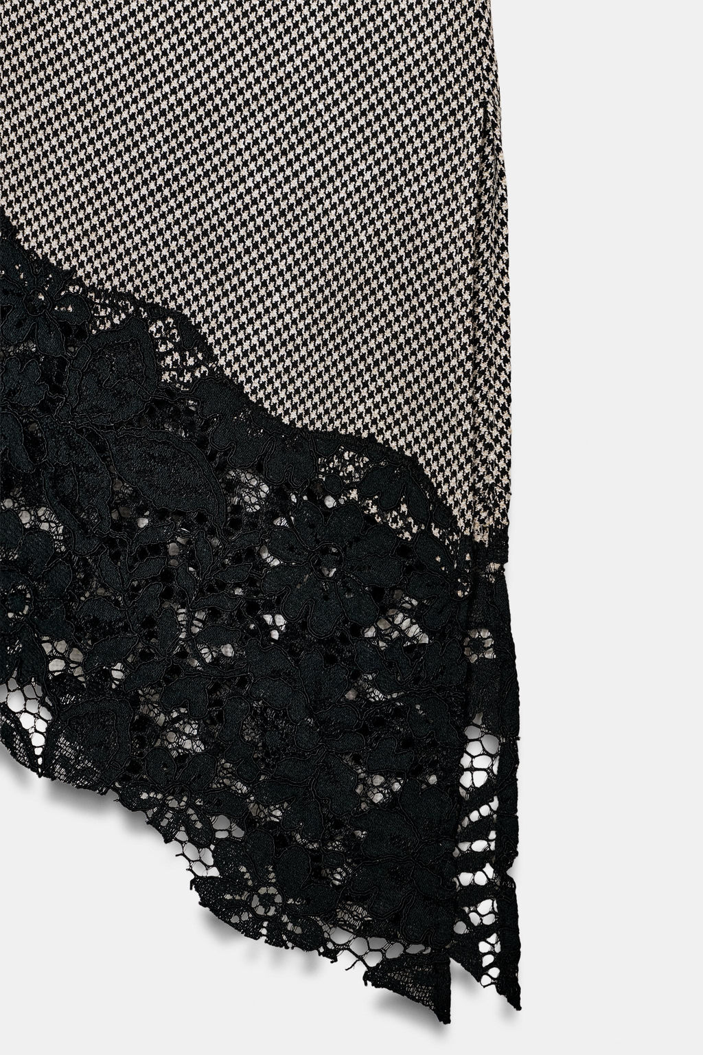 HOUNDSTOOTH LACE TOP