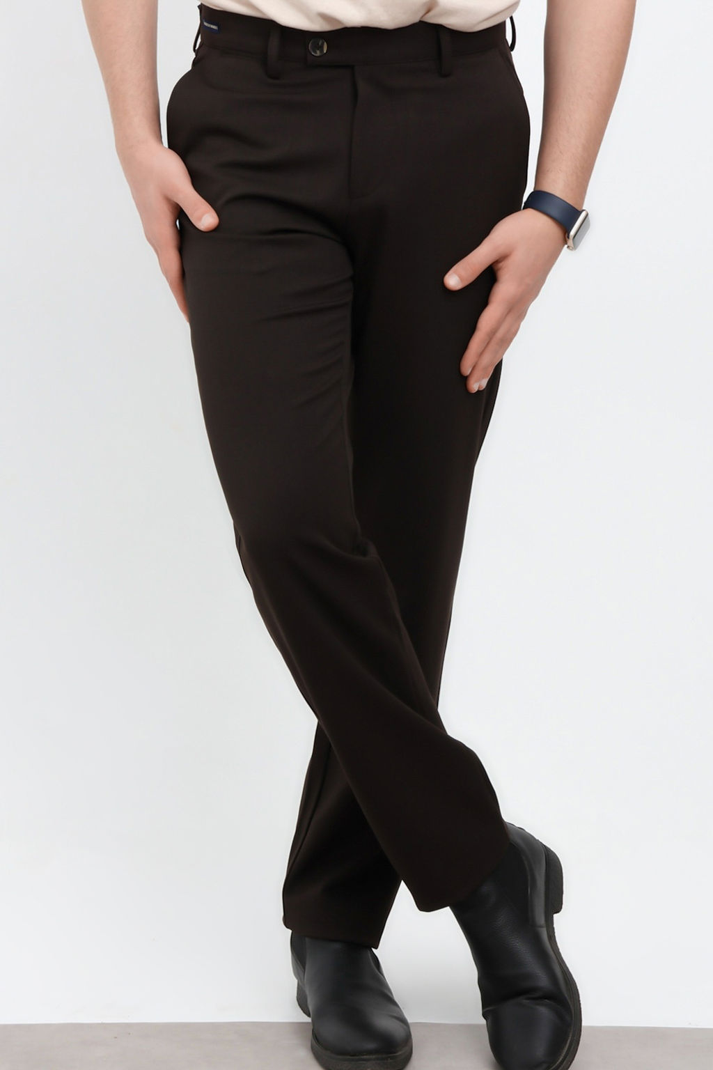 Kahverengi Erkek Dokuma Kumas Pantolon TMNAW26PL00030