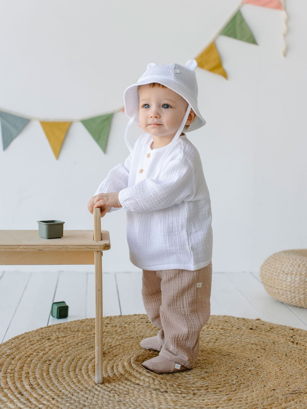 Пинетки муслиновые Латте 0+ - Bungly фото 6