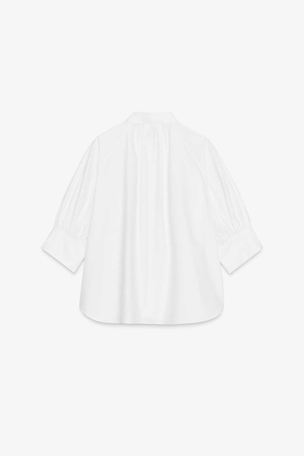 PLEATED PUFFED SLEEVE SHIRT ZW COLLECTION