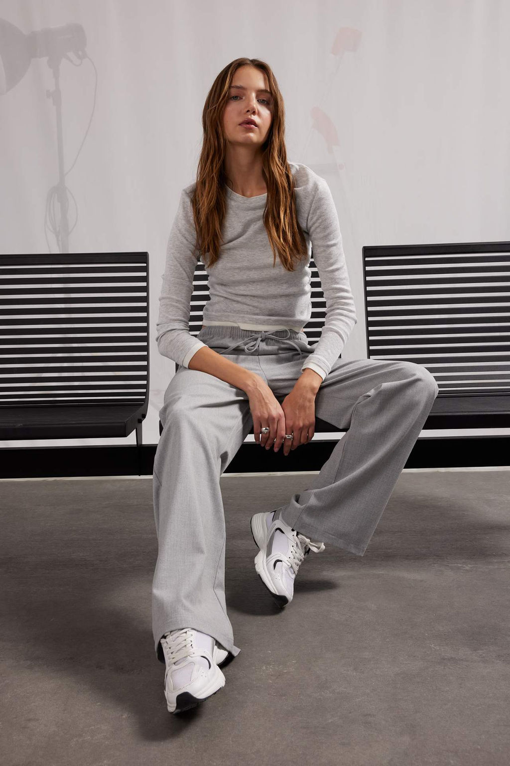 Coool Wide Leg Genis Bol Paca Pantolon Beli Lastikli Bagc?kl? Cepli - Defacto фото 2