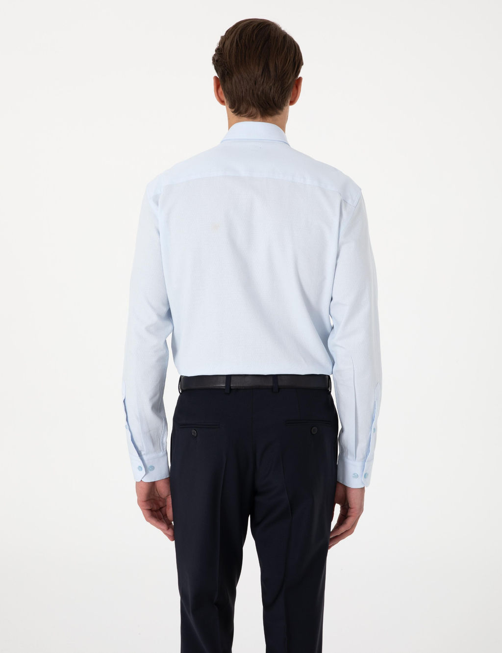 A__k Mavi Slim Fit Uzun Kollu G_mlek - Pierre cardin фото 5
