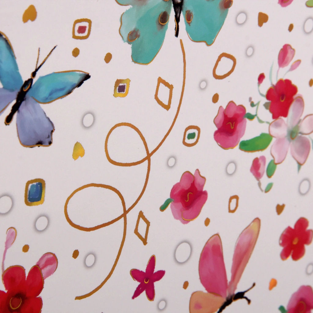 Пакет подарочный "Бабочки" 31*42*12 см