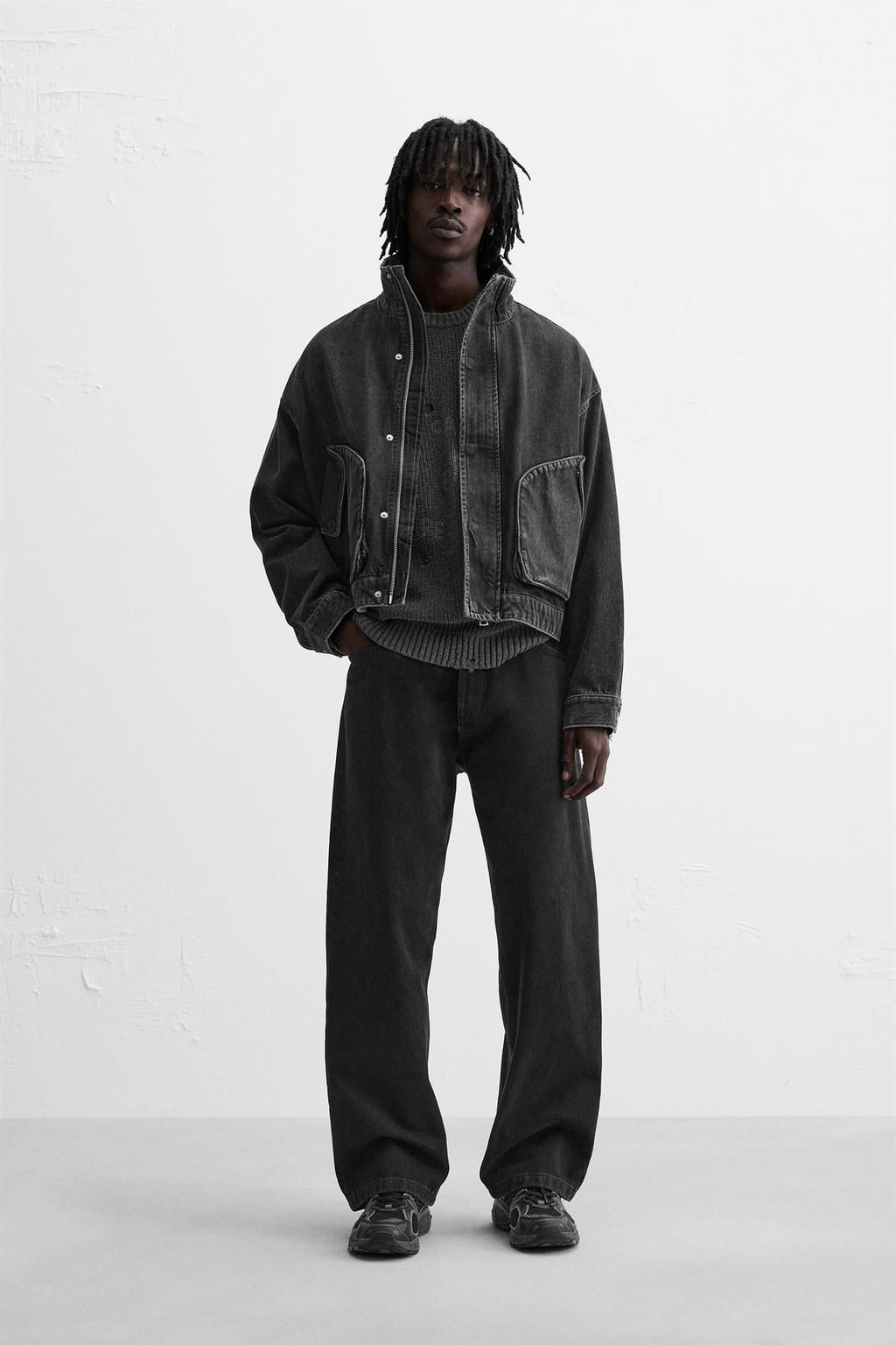 BOXY FIT DENIM JACKET - Zara фото 4