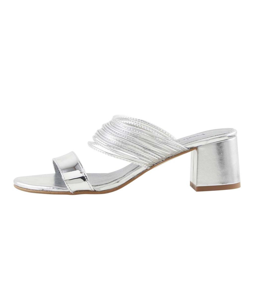 Шлепки, серебристые - Heine фото 2