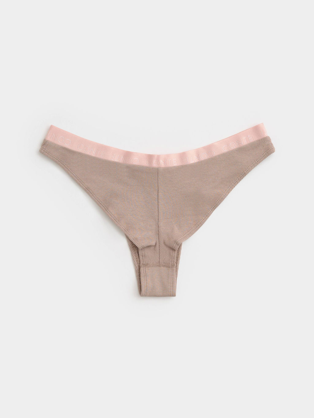CONTE TIE DYE RIB LBR 2220 Трусы бразилиана со V-образной линией талии cappuccino-pink - Conte elegant фото 2