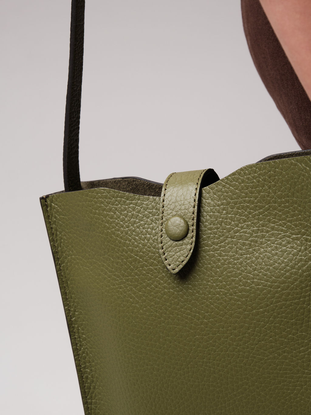 Кожаная сумка кросс-боди Leya DBR 30919 зеленая водоросль  фото 9