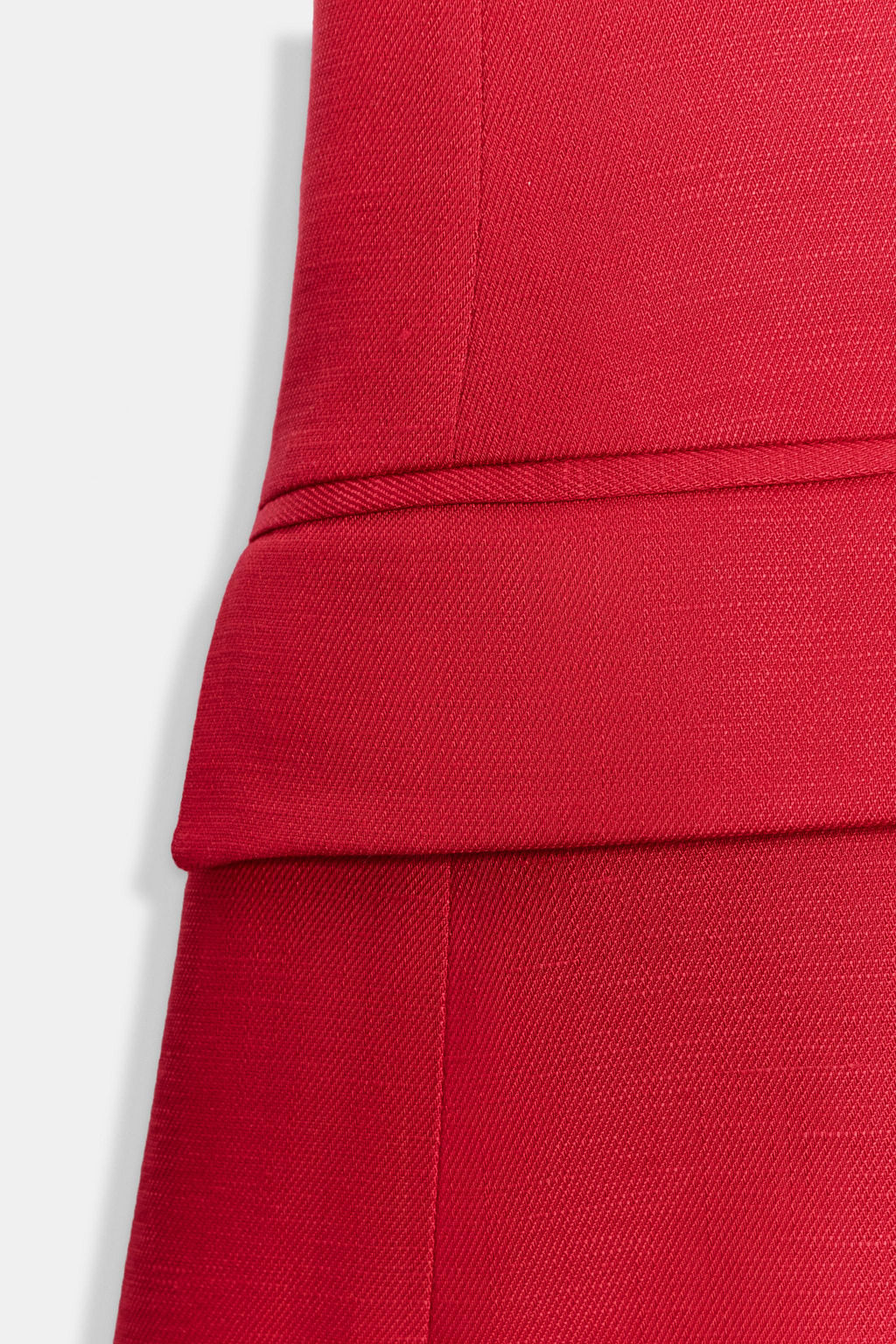 CHALECO CRUZADO CON LINO / Rojo - Zara фото 7