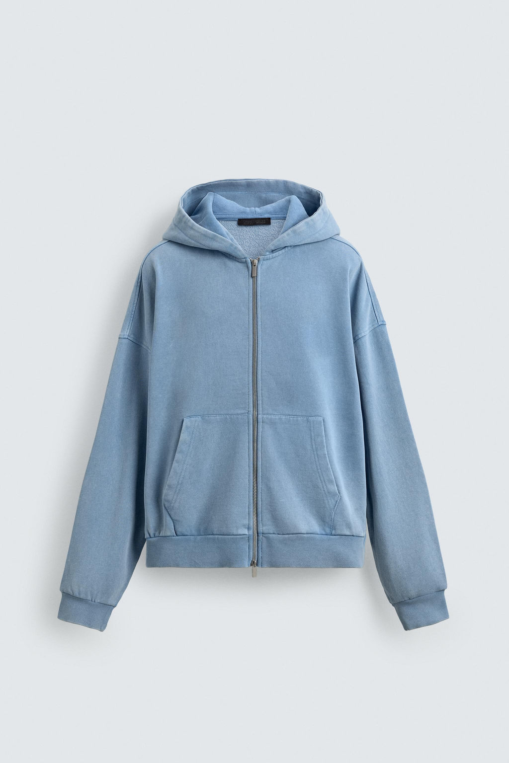 WASHED ZIP HOODIE - Zara фото 8