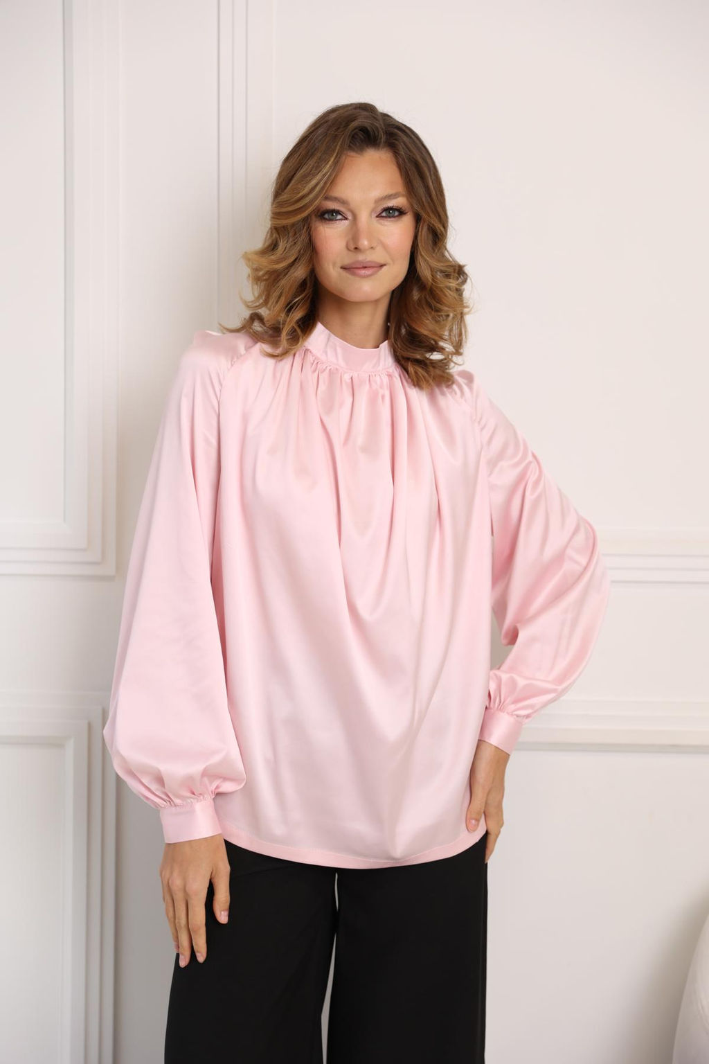 Блузка со сборкой по переду - Looklikecat фото 2