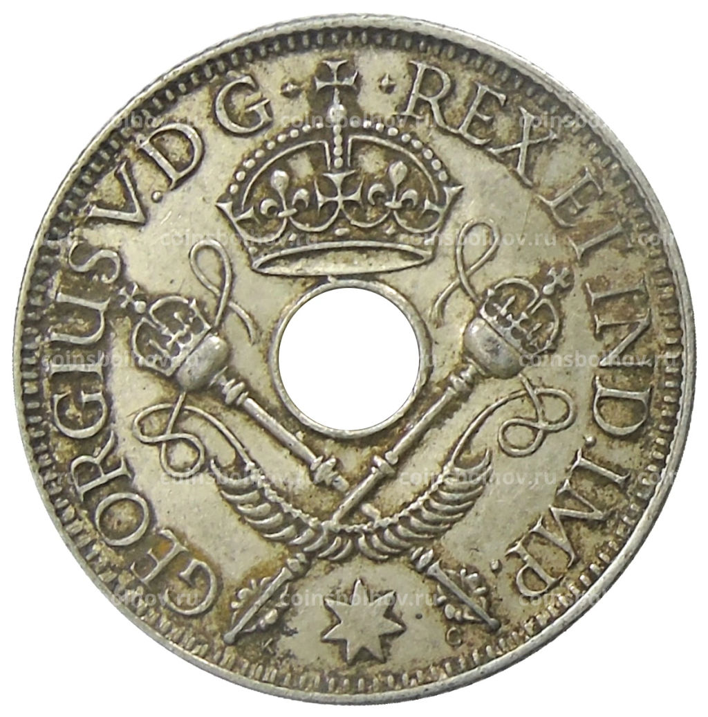 1 шиллинг 1935 года Британская Новая Гвинея